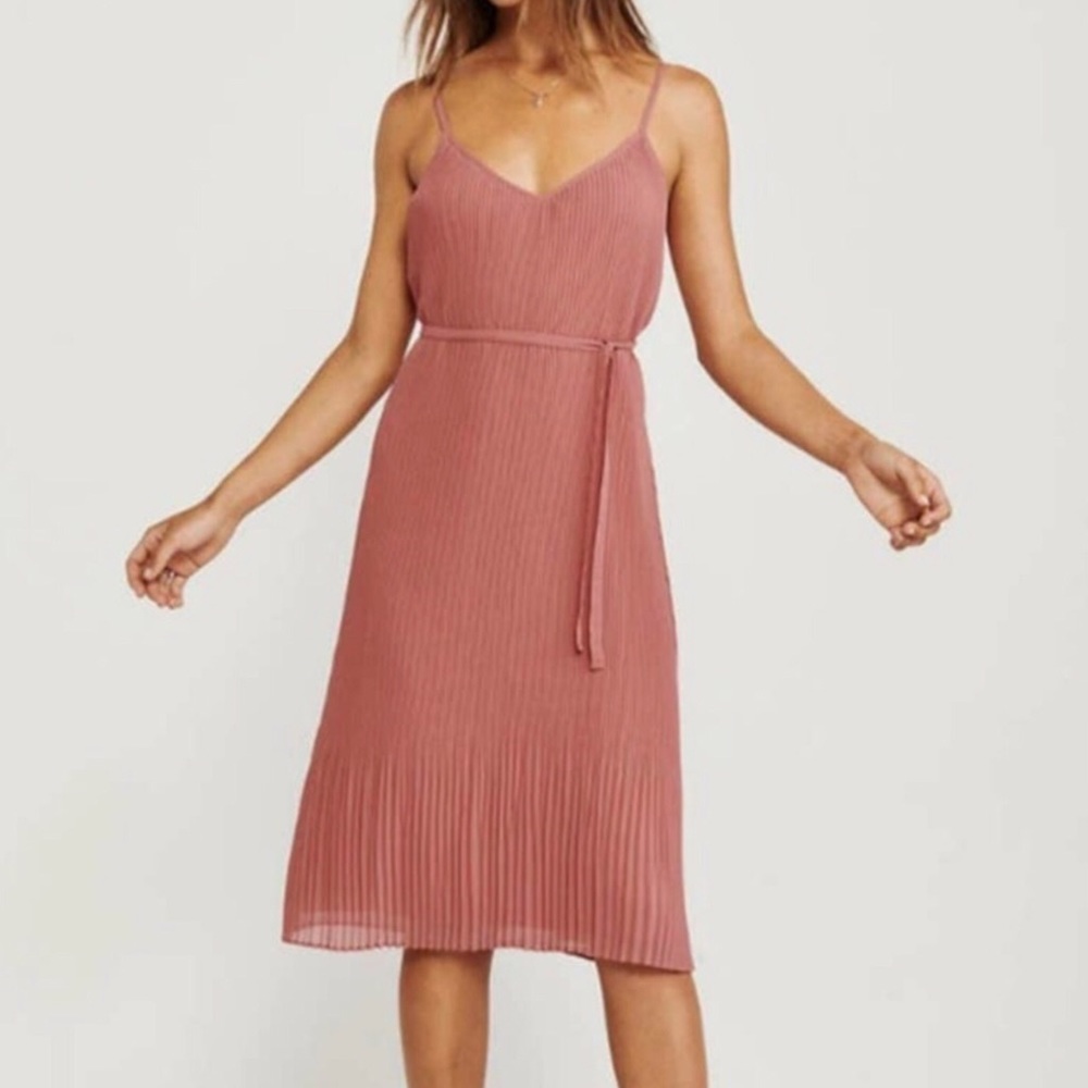 Abercrombie & Fitch Pink Midi Dress